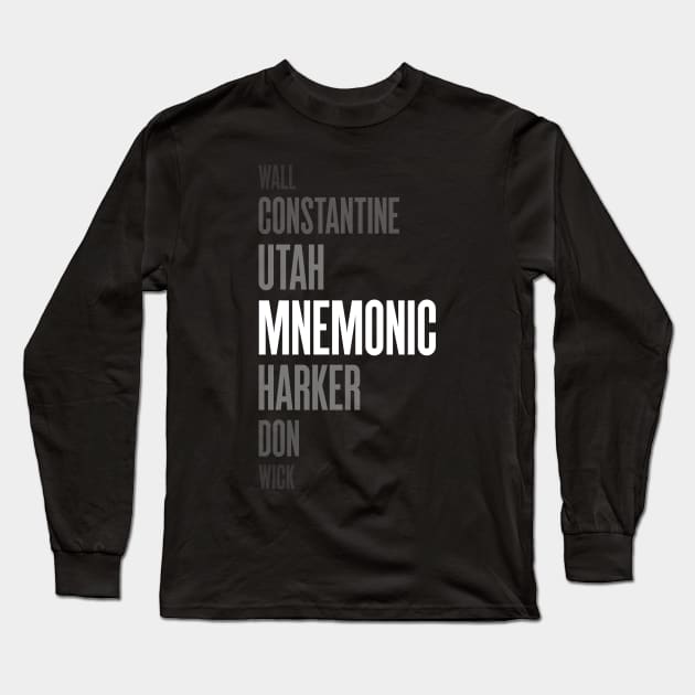 Mnemonic is My Favorite John Long Sleeve T-Shirt by 12&24